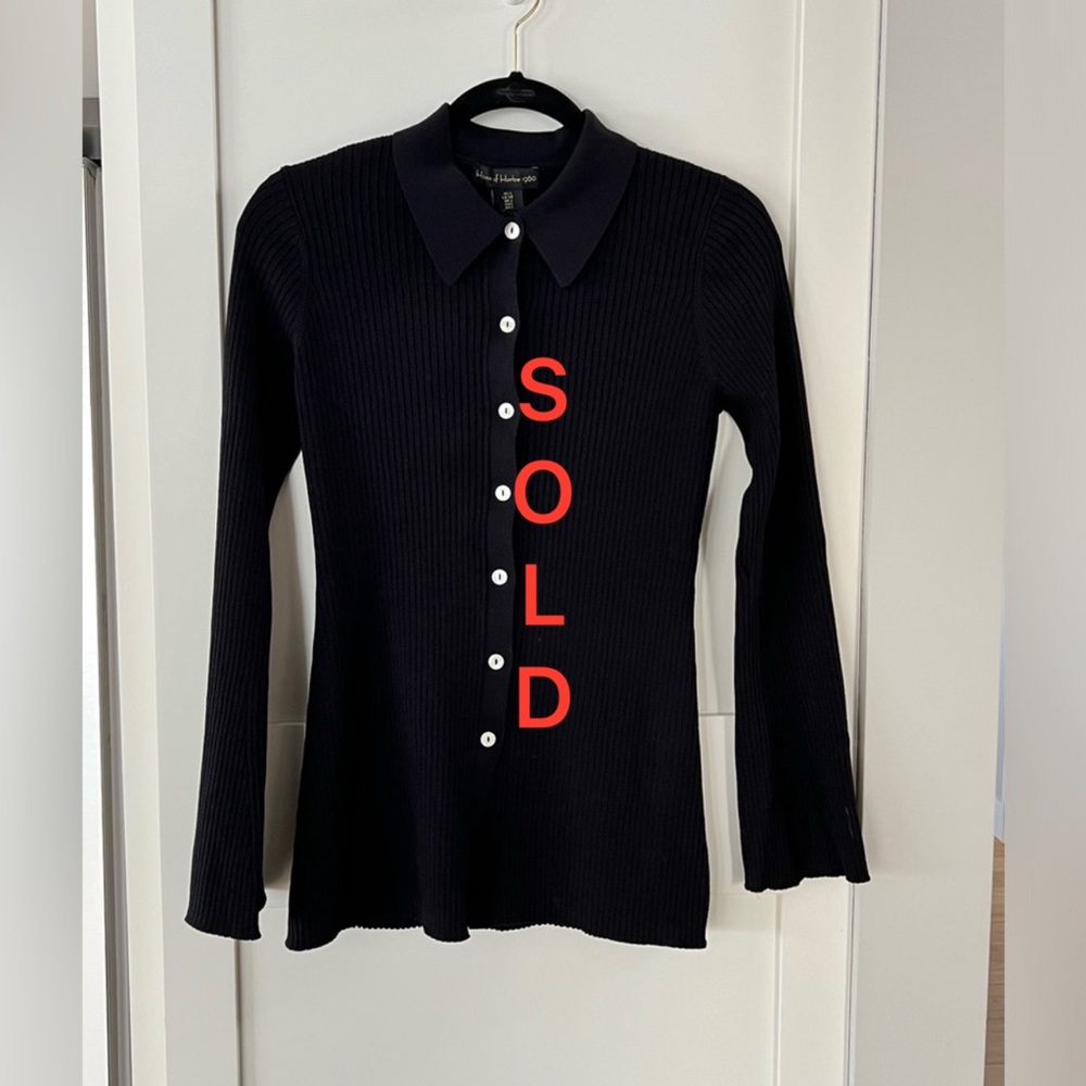 House of Harlow 1960 Black Cardigan Sweater Size S. NWT